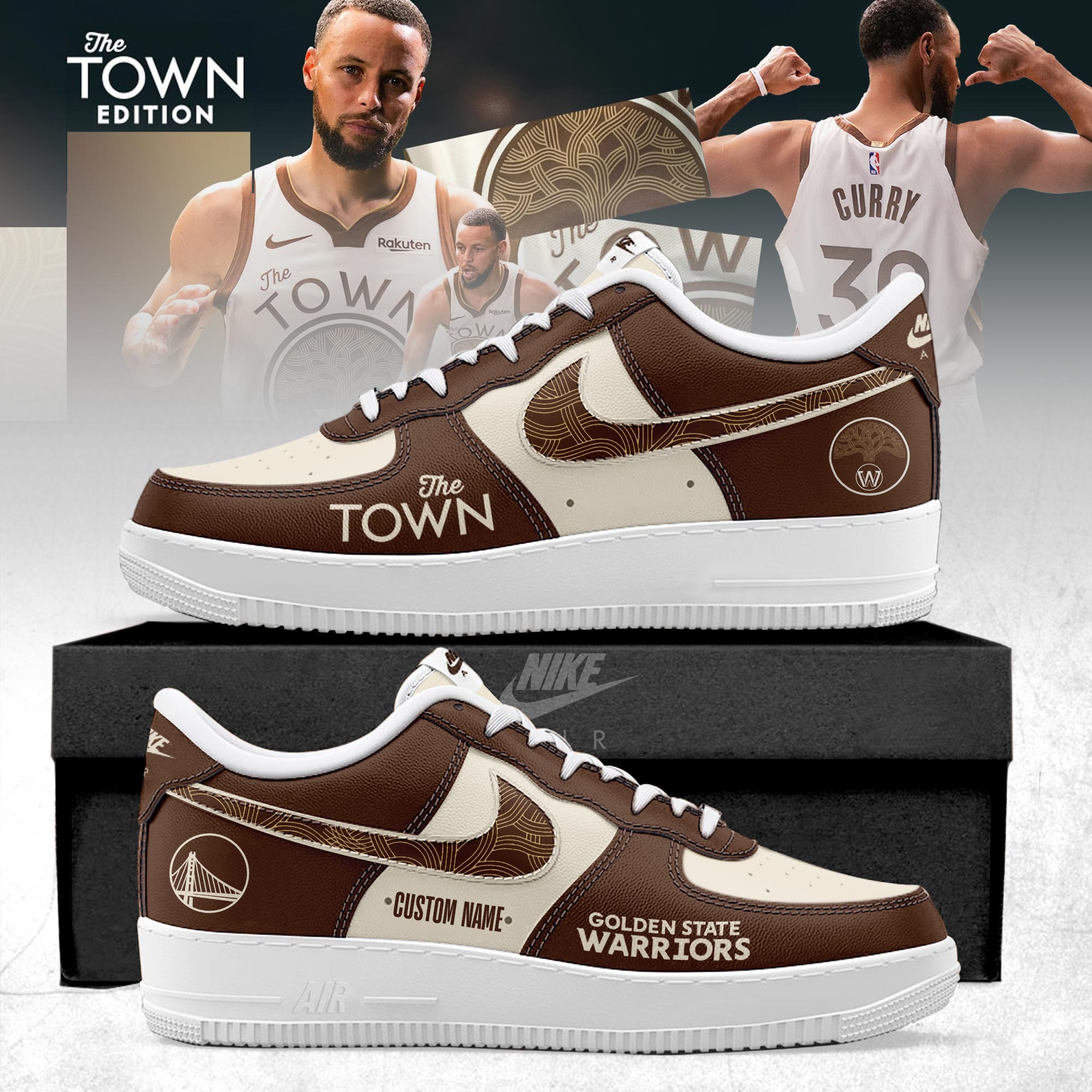 Golden State Warriors 2025-26 City Edition AF1 Sneakers
