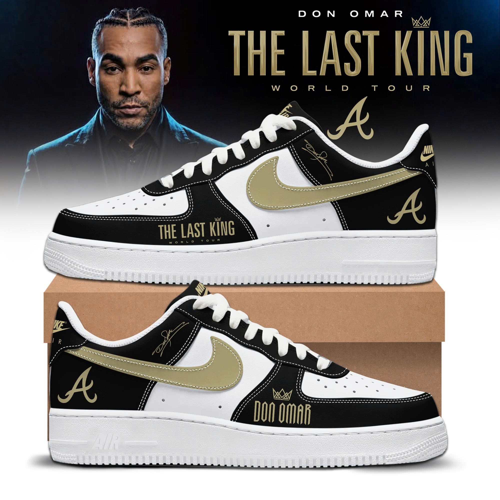 _ ...ATL x Don Omar "THE LAST KING WORLD TOUR" 2026 Limited Edition AF1 Sneakers