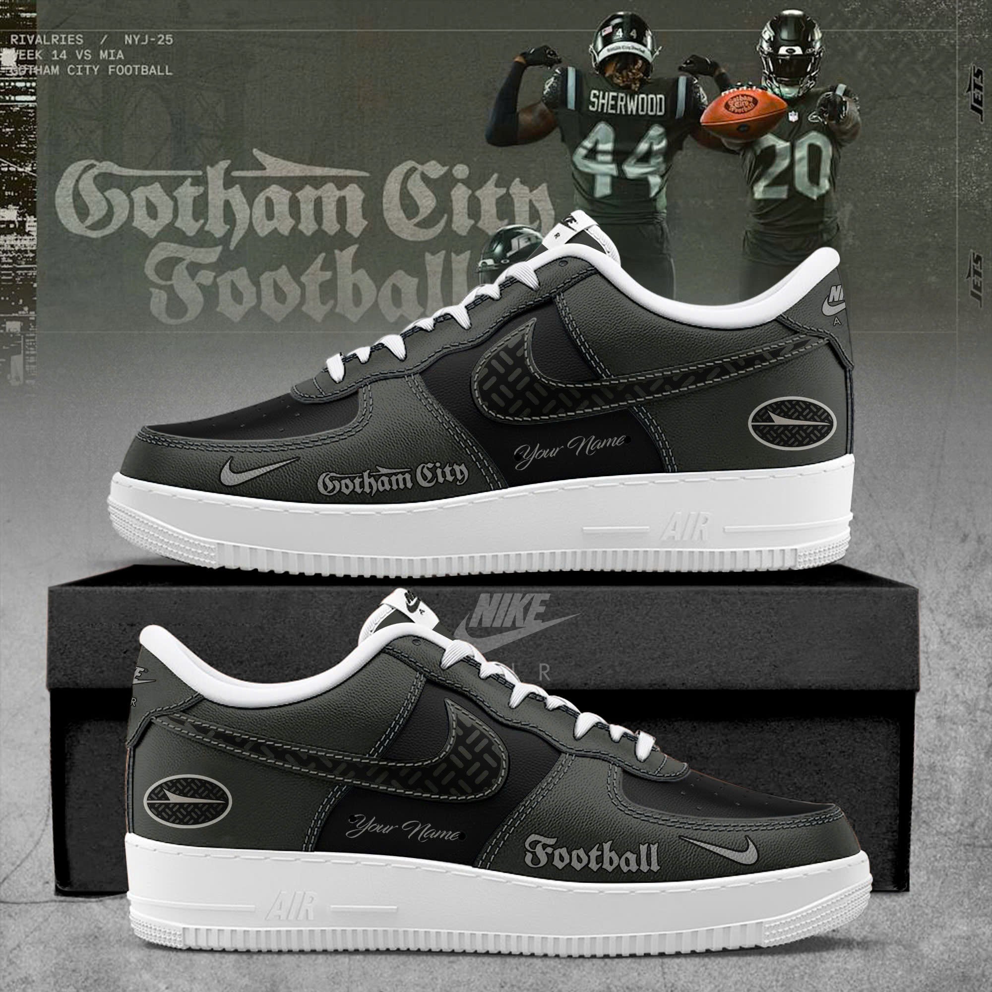 New York Jets 2025 Rivalries Uniform Special Edition AF1 Sneakers