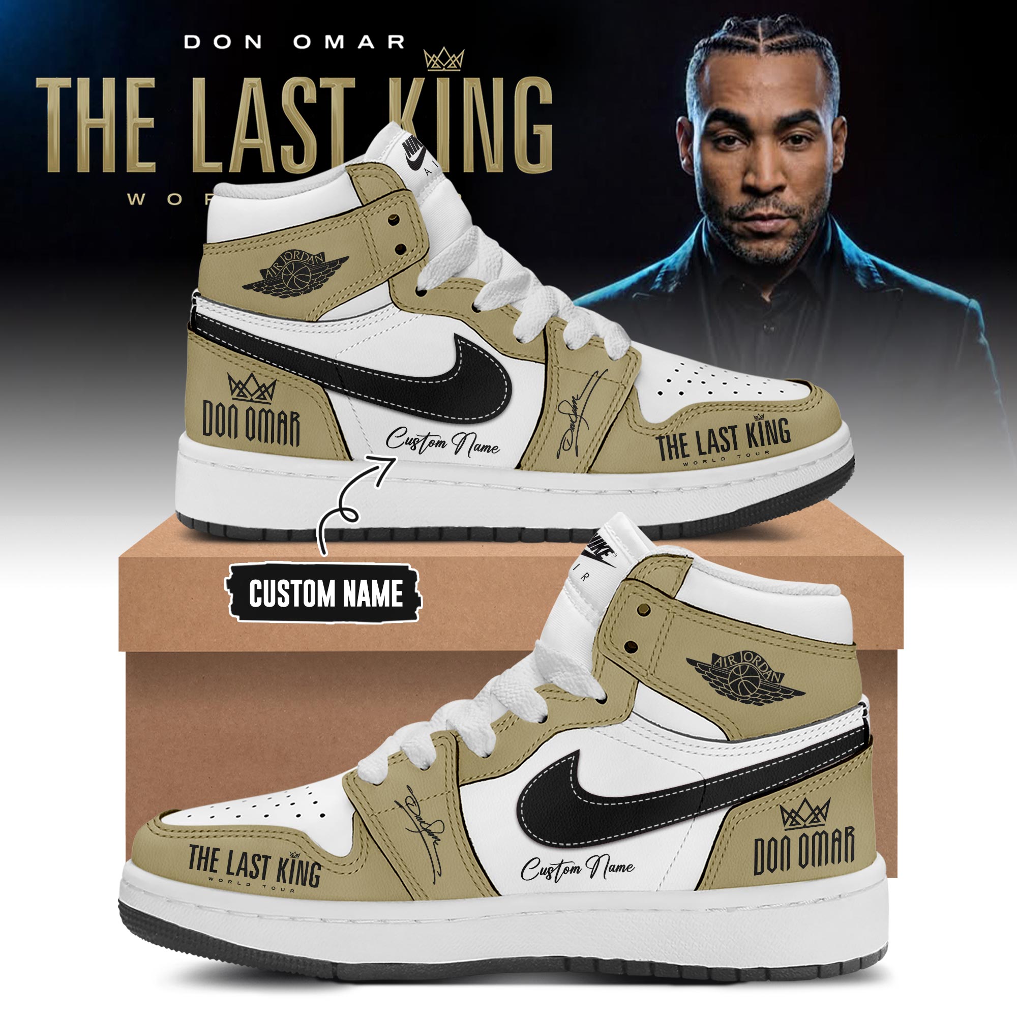 THE LAST KING WORLD TOUR 2026 Limited Edition AJ1 Sneakers