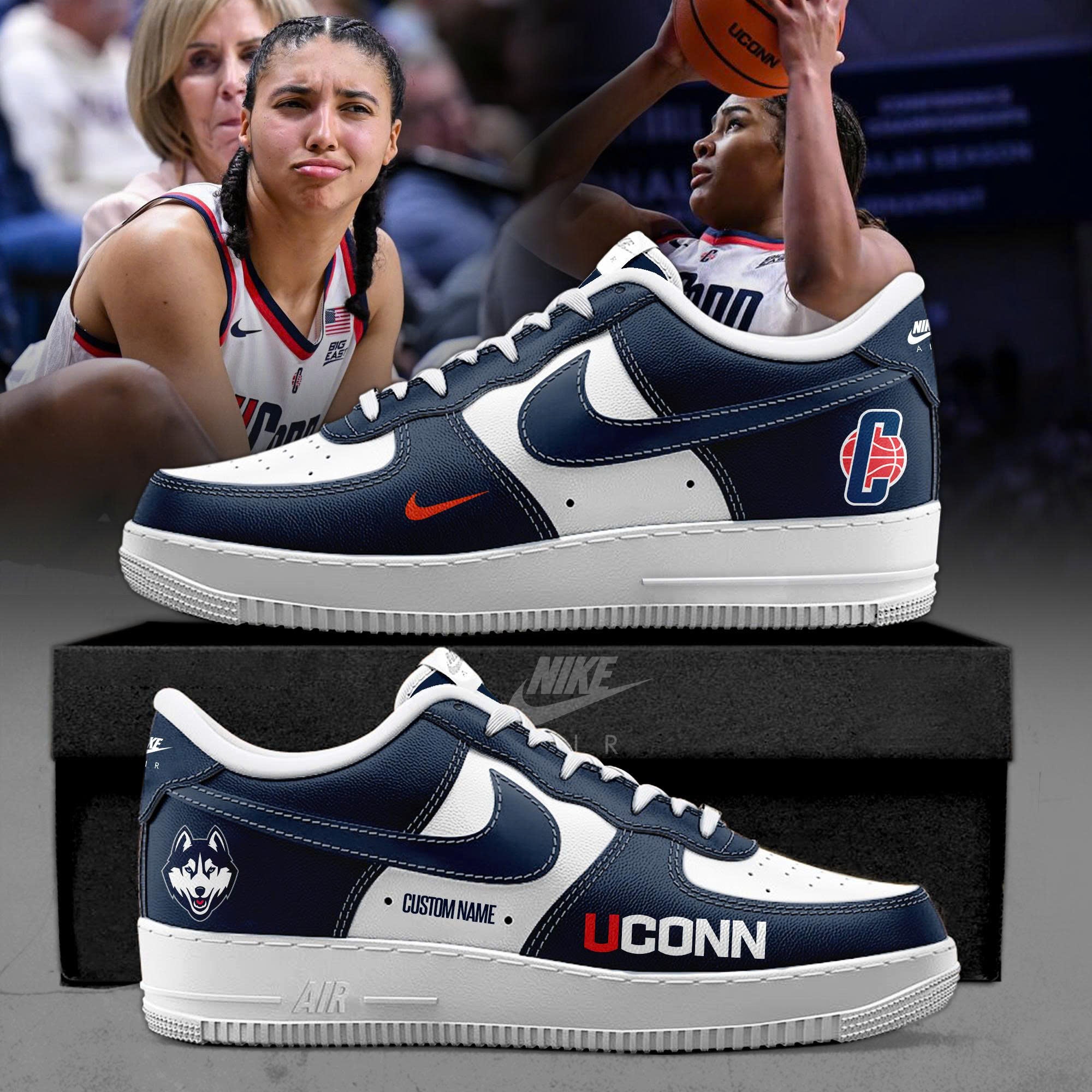 _ UConn Huskies women's basketball 2026  Special Edition AF1 Sneakers