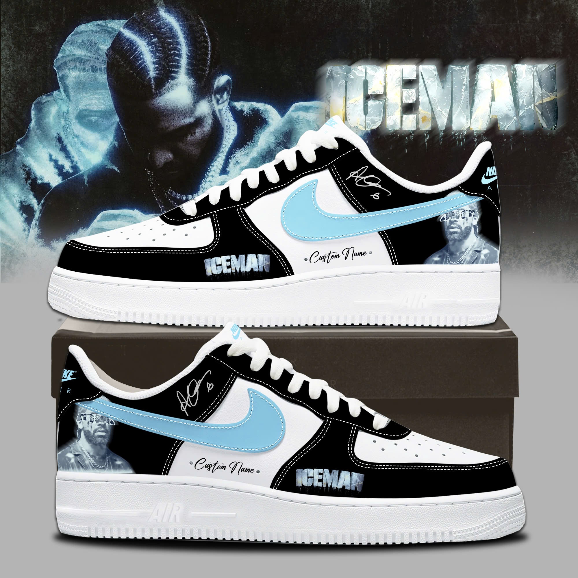 _Drk ICEMAN New 2026 Album Limited Edition AF1 Sneakers
