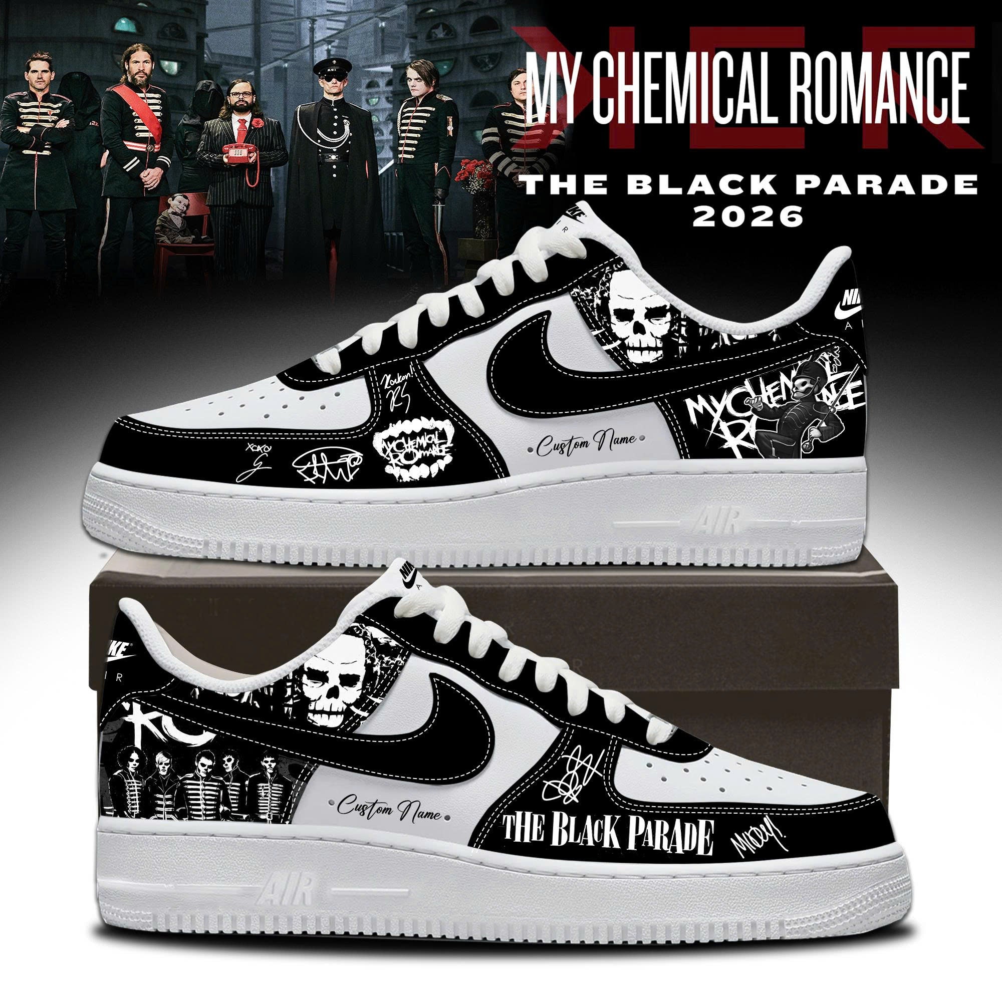 The Black Parade Tour 2026 Limited Edition AF1 Sneakers