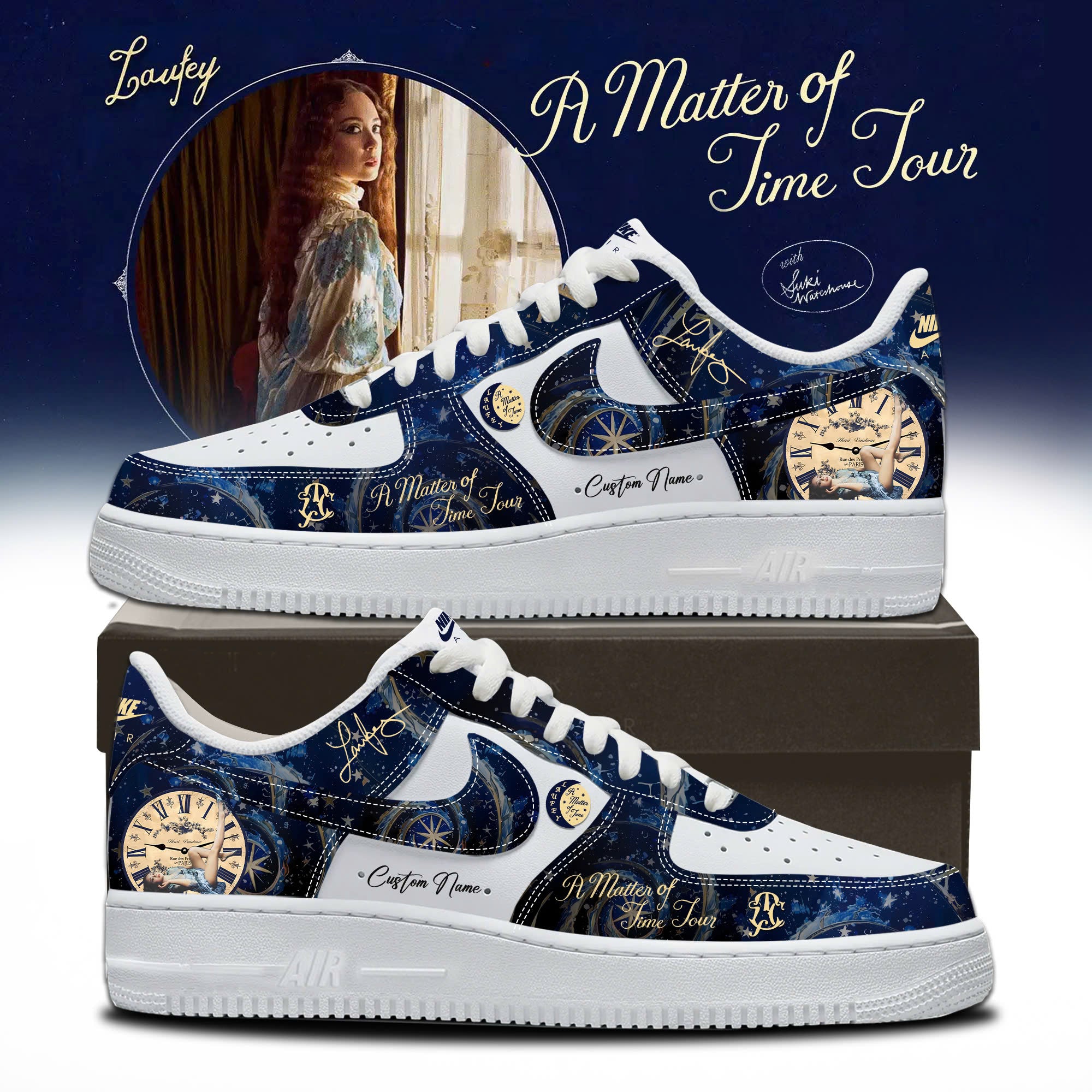 Laufey – A Matter of Time Tour Limited Edition AF1 Sneakers