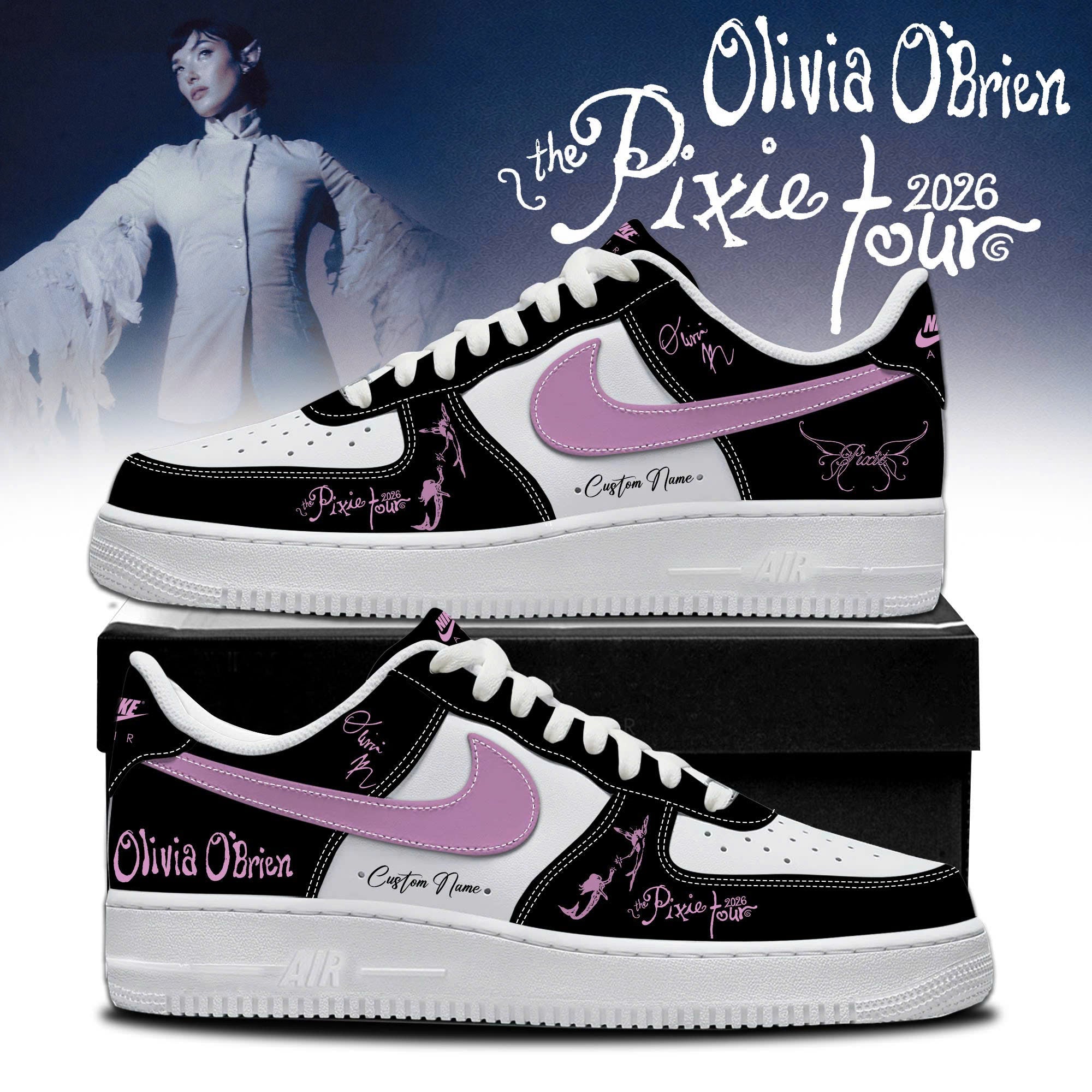 Olivia O'Brien The Pixie Tour 2026 Limited Edition AF1 Sneakers