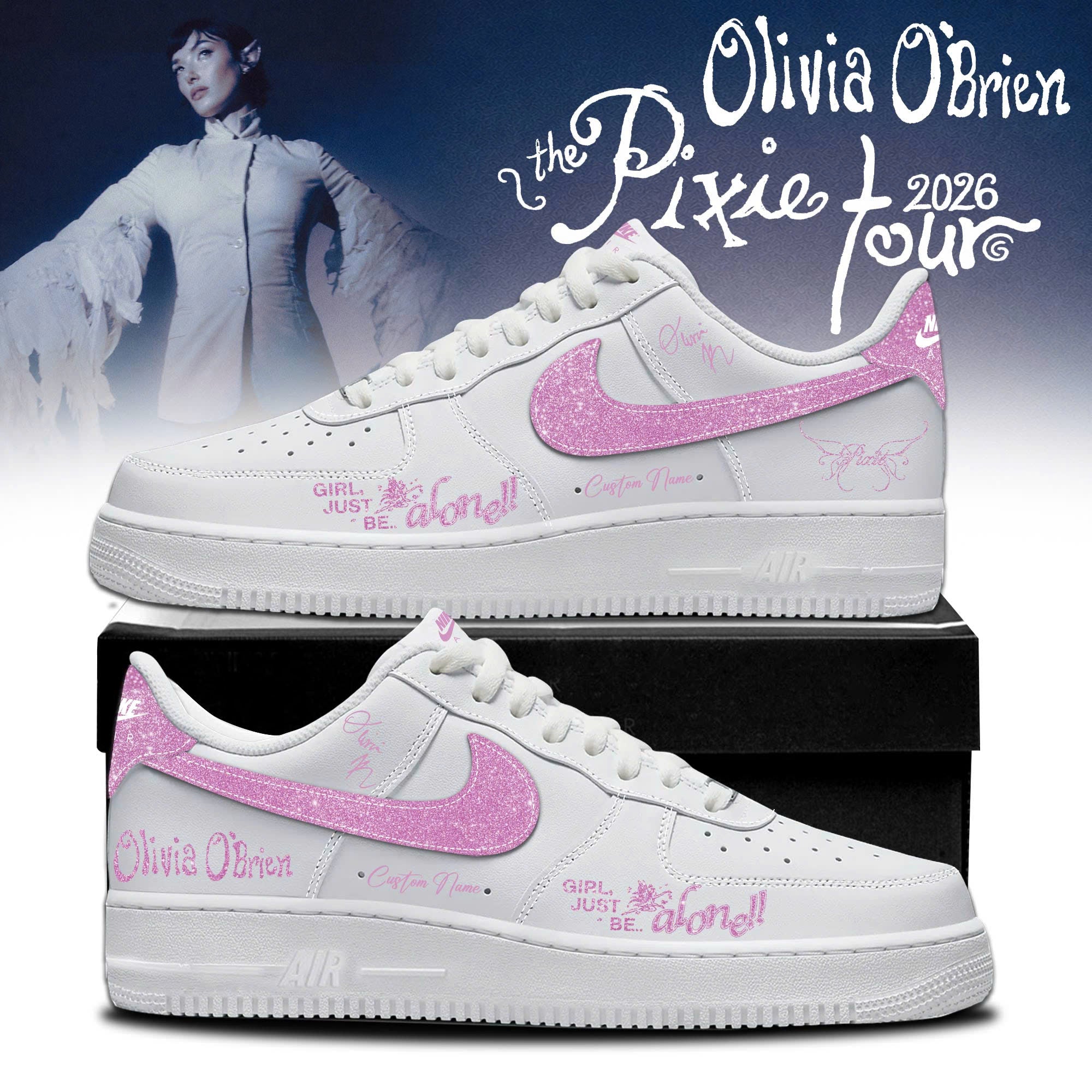 Olivia O'Brien The Pixie Tour 2026 Limited Edition AF1 Sneakers
